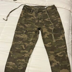 American Eagle Outfitters Camo Cargo Ankle Pants (similar to a jogger)